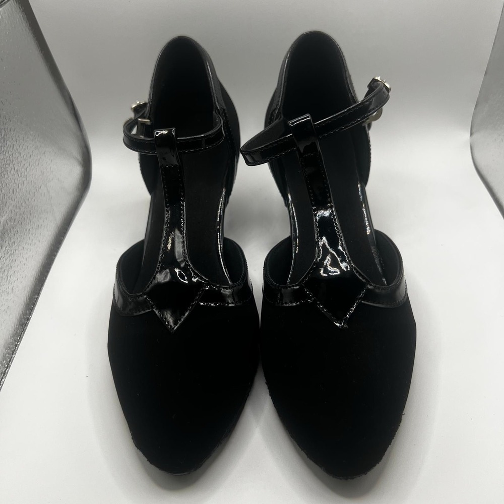 NEW Dance And Sway Women's Size 5 Black Shoes Heel 1.7"